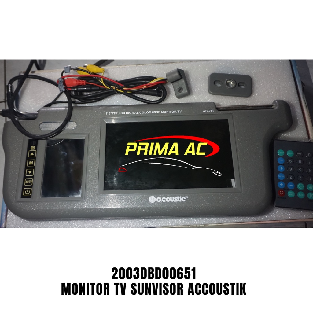 MONITOR TV SUNVISOR ACOUSTIC 7.5" TFT LCD MONITOR TV