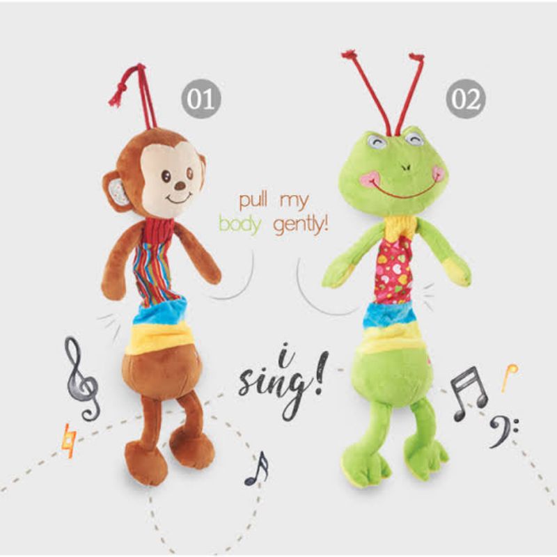 Imundex Soft Toys - Imundex Rattle Stick - Mainan Edukasi Boneka Music Getar - Maianan Boneka Bayi Bunyi - Baby Doll