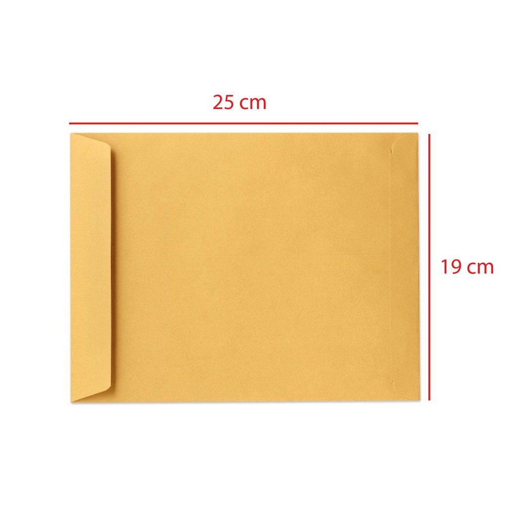 (100 Pcs) Amplop Coklat Cokelat 1/2 Setengah Folio F5 (19