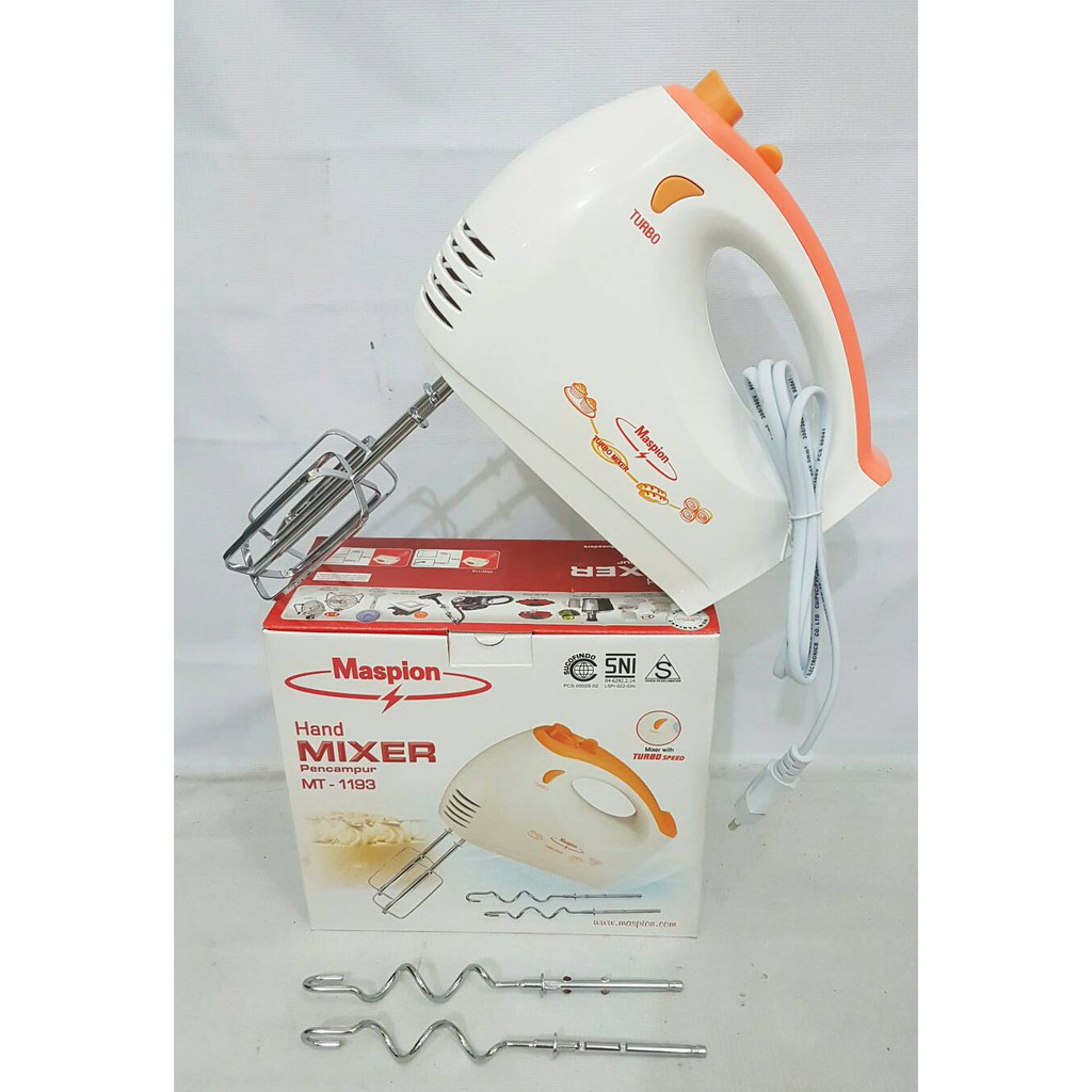 Maspion hand mixer 1193 /pencampur pengaduk adonan