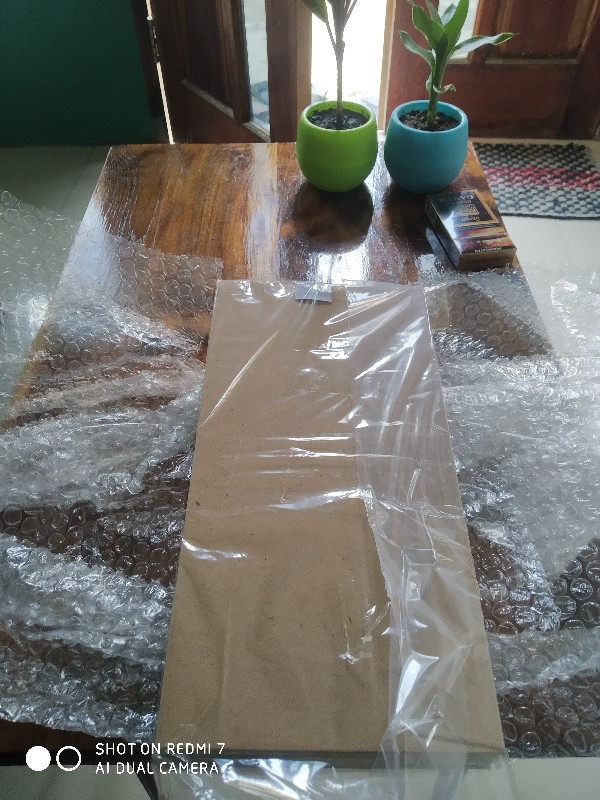 Media Hiasan Dinding Poster Kayu Leaf Dekorasi Rumah 15x30 Lf 34