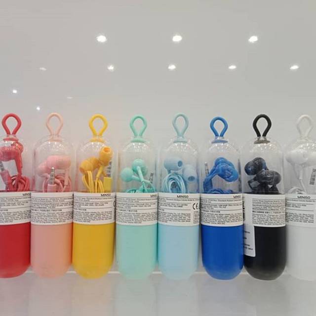 Earphone kapsul miniso