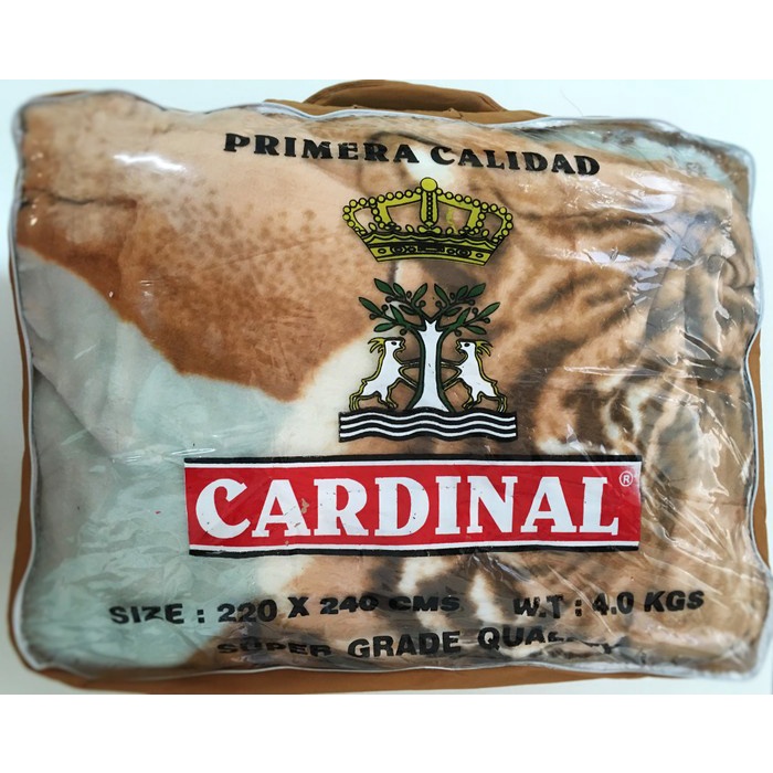 Selimut Bulu Halus Tebal Macan Cardinal 220 x 240 cm