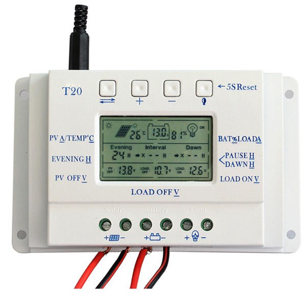 MPPT Solar Panel LCD charge Battery Regulator controller 20A 12V/24V