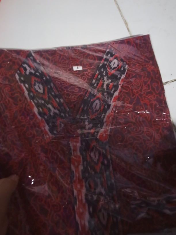 Kemeja Batik Anak / Hem Anak Pendek Laki Laki Motif Ulir 4-11 Tahun