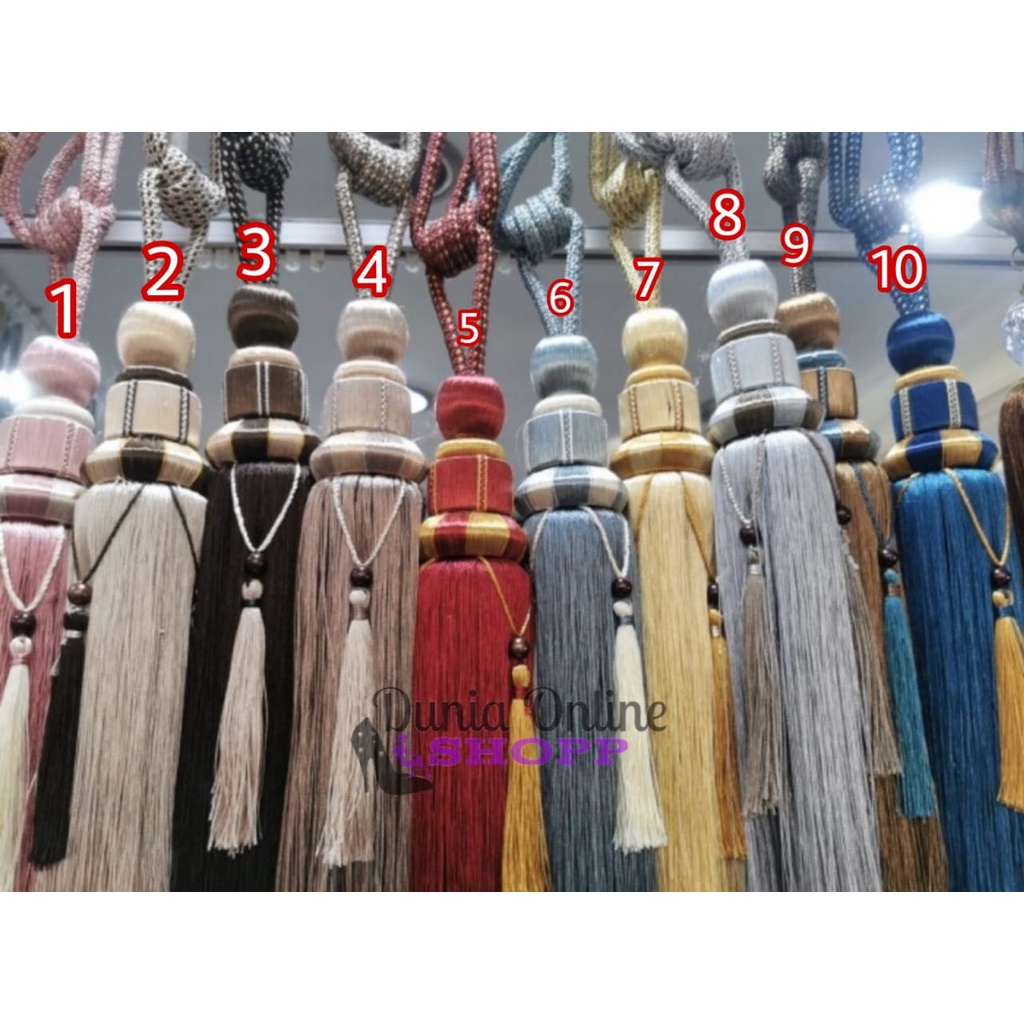 Tali ikat Gorden / Tassel Rumbai Gorden /Tussel Gorden