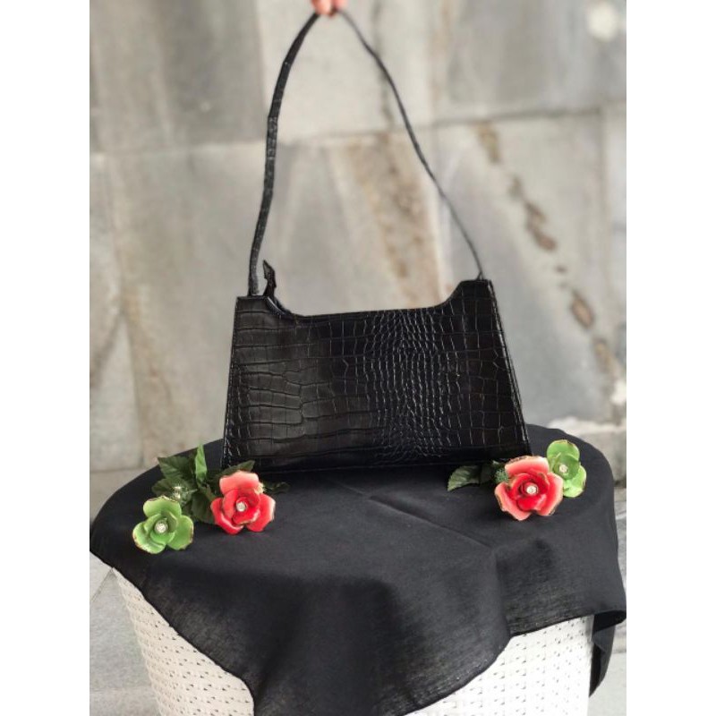 Tas vintage croco