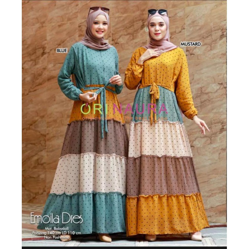 gamis Ceruty polkadot