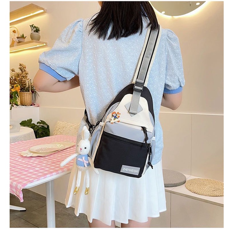 TASHAPPY ELJ 4345 Tas WAISTBAG Wanita Kekinian Include Boneka dan Talpan model korea supplier tas import