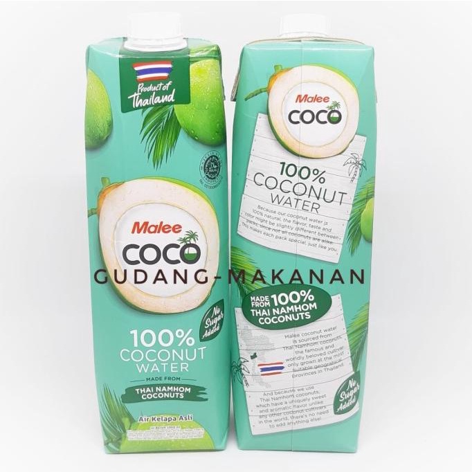 

Malee Coconut Water / Air Kelapa Asli Thailand 1000ml - Standard