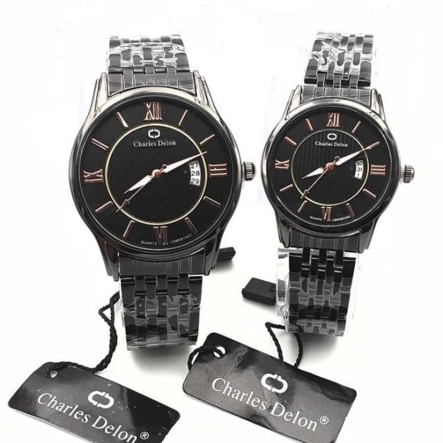 Jam Tangan Couple Charles Delon Original