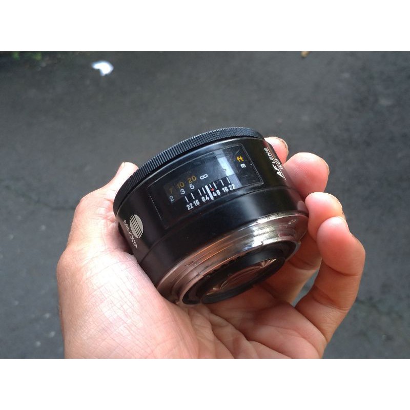 lensa minolta 50mm f1.4 af