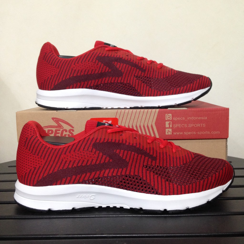 SALE Sepatu Running/Lari Specs Overdrive Emperor Red 200531 Original BNIB Promoted