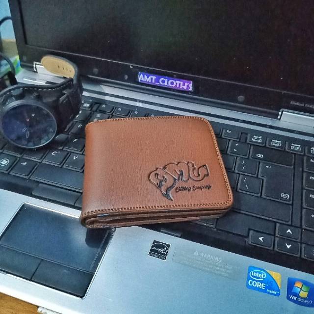 dompet pria semi kulit amt 02 pendek bisa cod