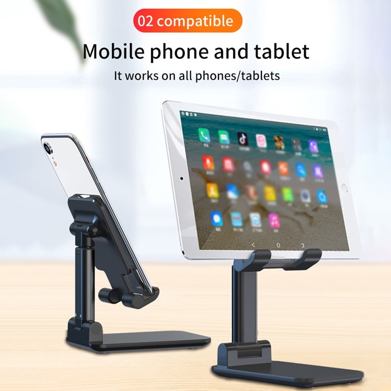 【Latest】4 colors Universal Foldable Metal Desk Moblie Phone Holder Adjustable Cell Phone Stand Soporte Movil Support Telephone Tablet