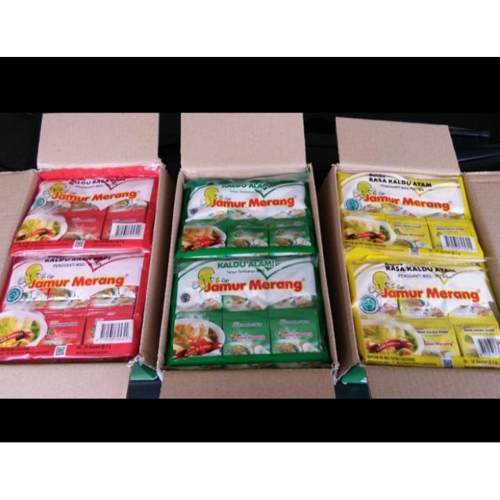 

Kaldu Jamur Alami Cap Jamur Merang 1 Dus Isi 10 Pack Non Msg