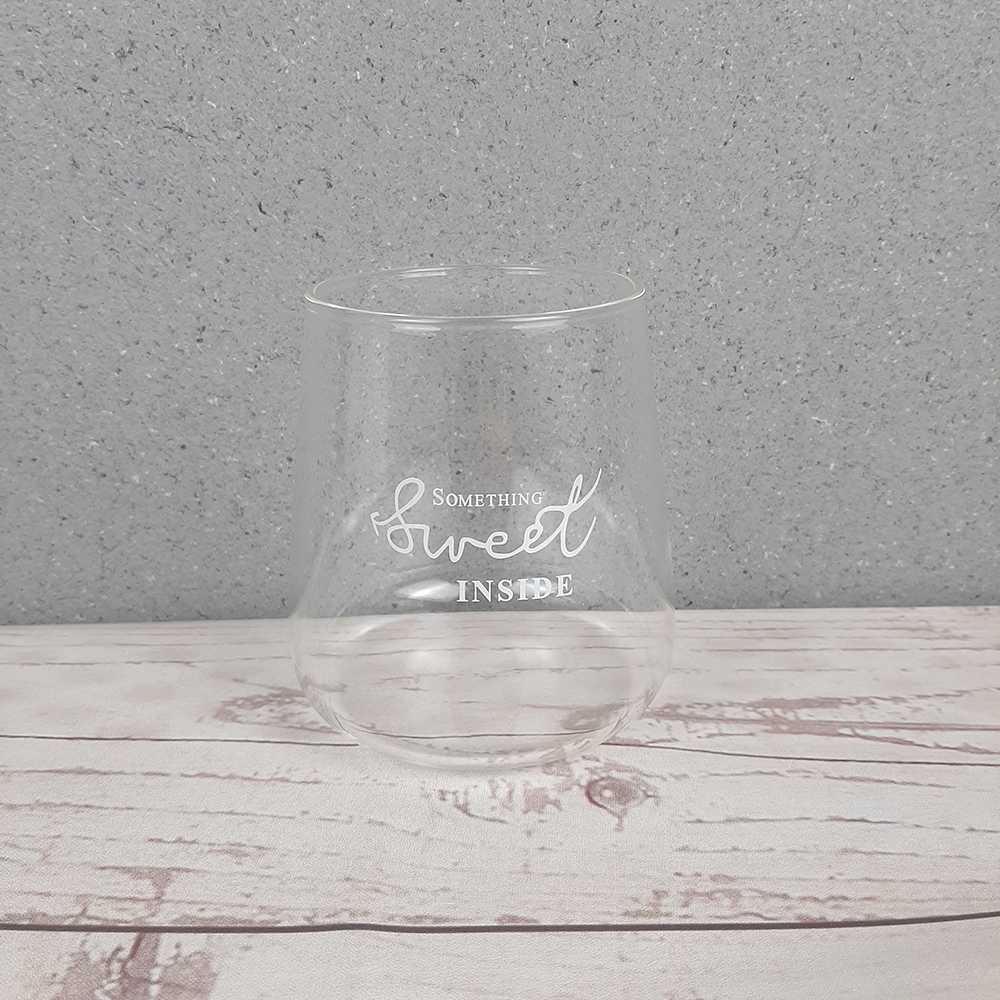Gelas Cangkir Kopi Glass Coffee Mug Sweet Inside 450ml 0081