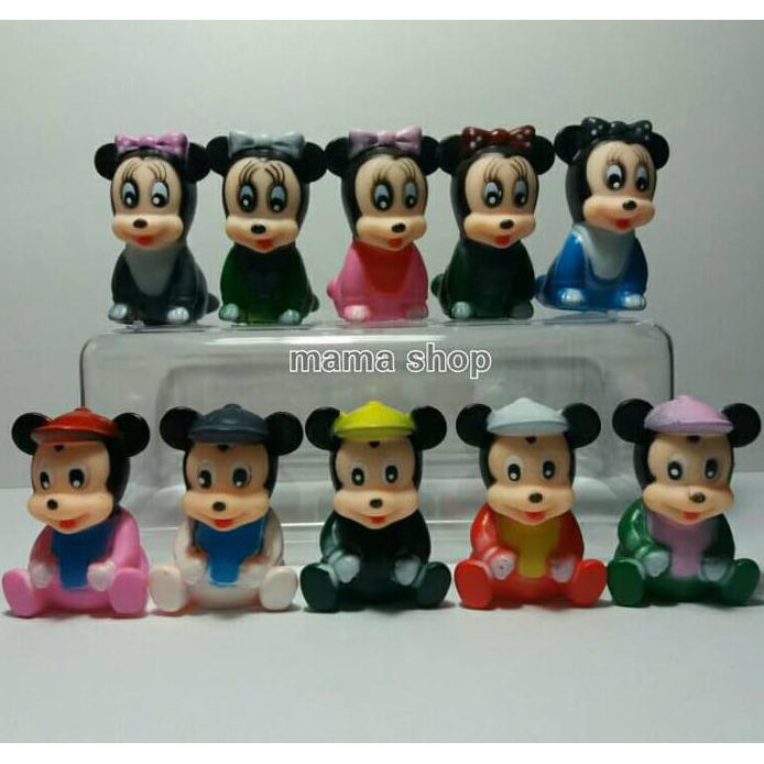 Topper Kue Ultah Figure Mickey Minnie Mouse Toper Hiasan Kue Boneka
