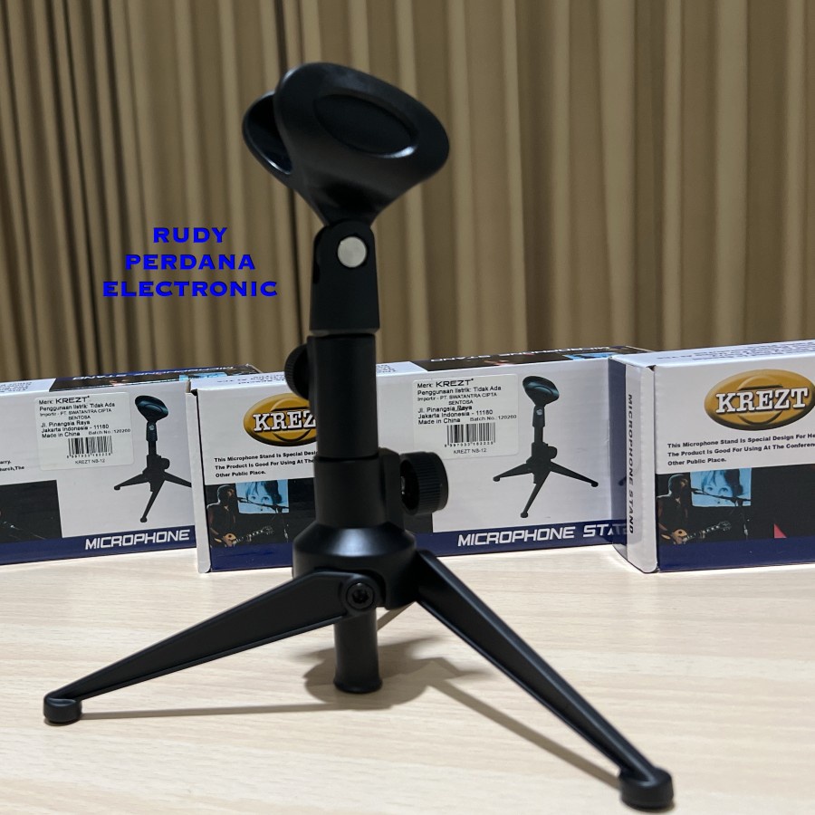 MICROPHONE STAND DESK MIC MIK DUDUKAN MEJA PODIUM KREZT NB-12