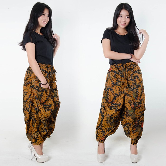Celana Batik Diva Long Pants Aladin Jogger Wanita All Size