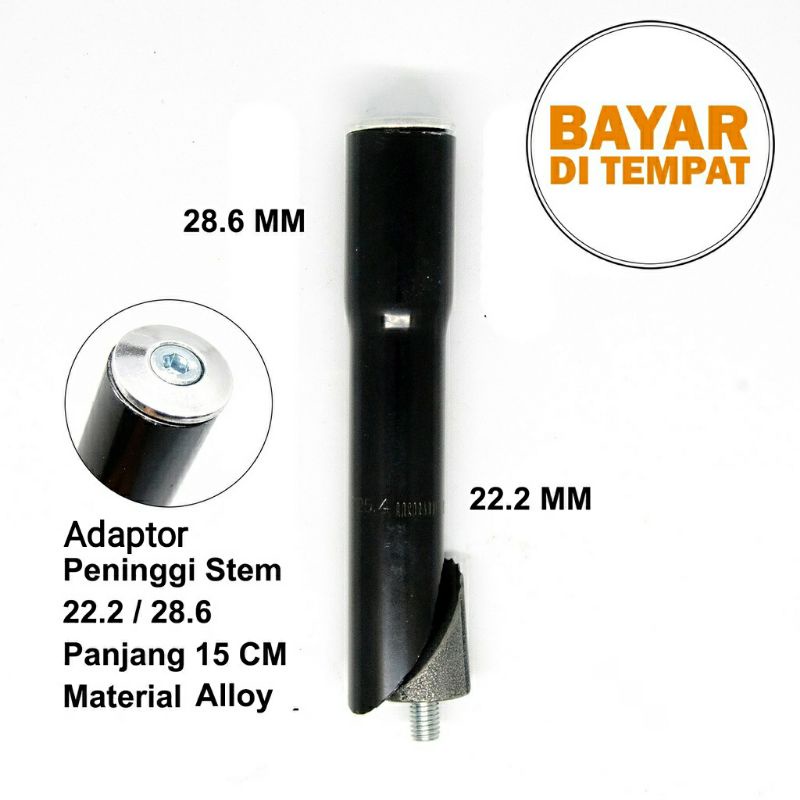 Adaptor Stem Stang Setir Peninggi Federal MTB Balap Minion 22.2mm / 28.6mm Alloy