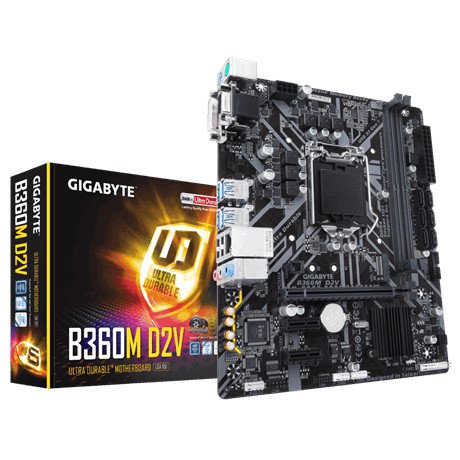 GIGABYTE B360M-D2V MOTHERBOARD (Socket 1151 Coffee Lake)