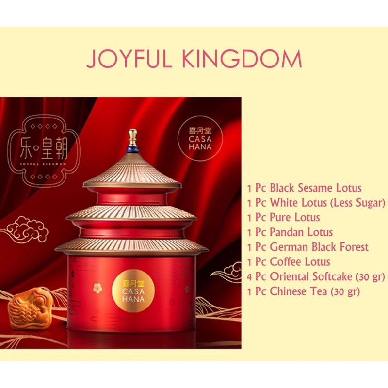 CASAHANA JOYFUL KINGDOM mooncake halal malaysia temple