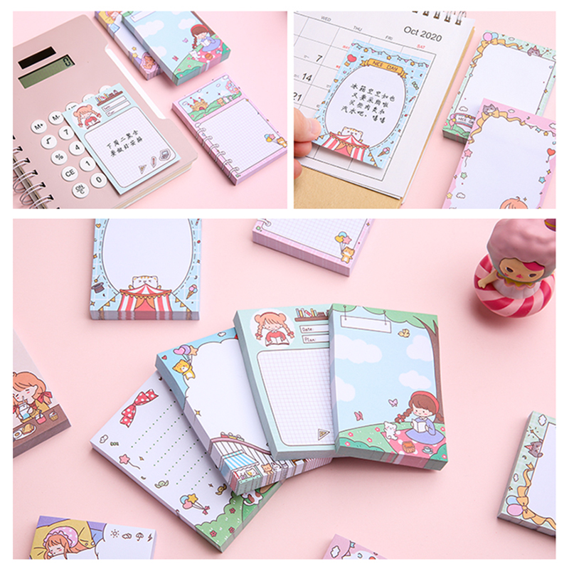 100 Sheets Amusement Park Series Memo Pads Students Sticky Note