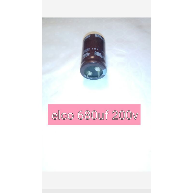 Elco 680uf 200v,capacitor 680uf 200v,elko kapasitor original komponen