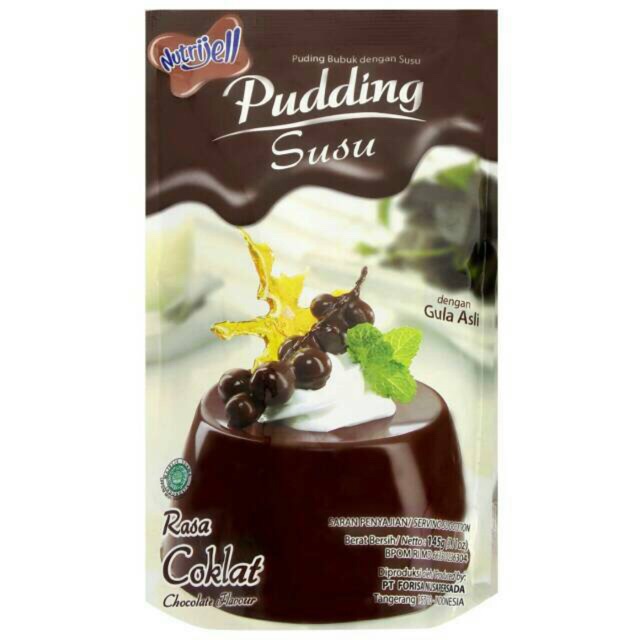 

Pudding susu rasa coklat