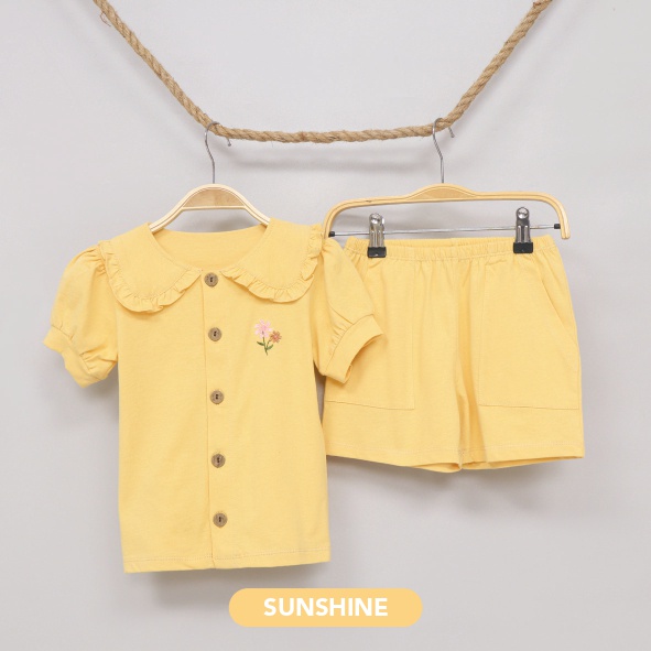 Mooi Setelan Anak Perempuan Paula Set-SUNSHINE