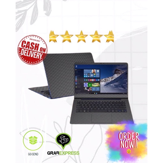 GARSKIN LAPTOP CARBON HITAM