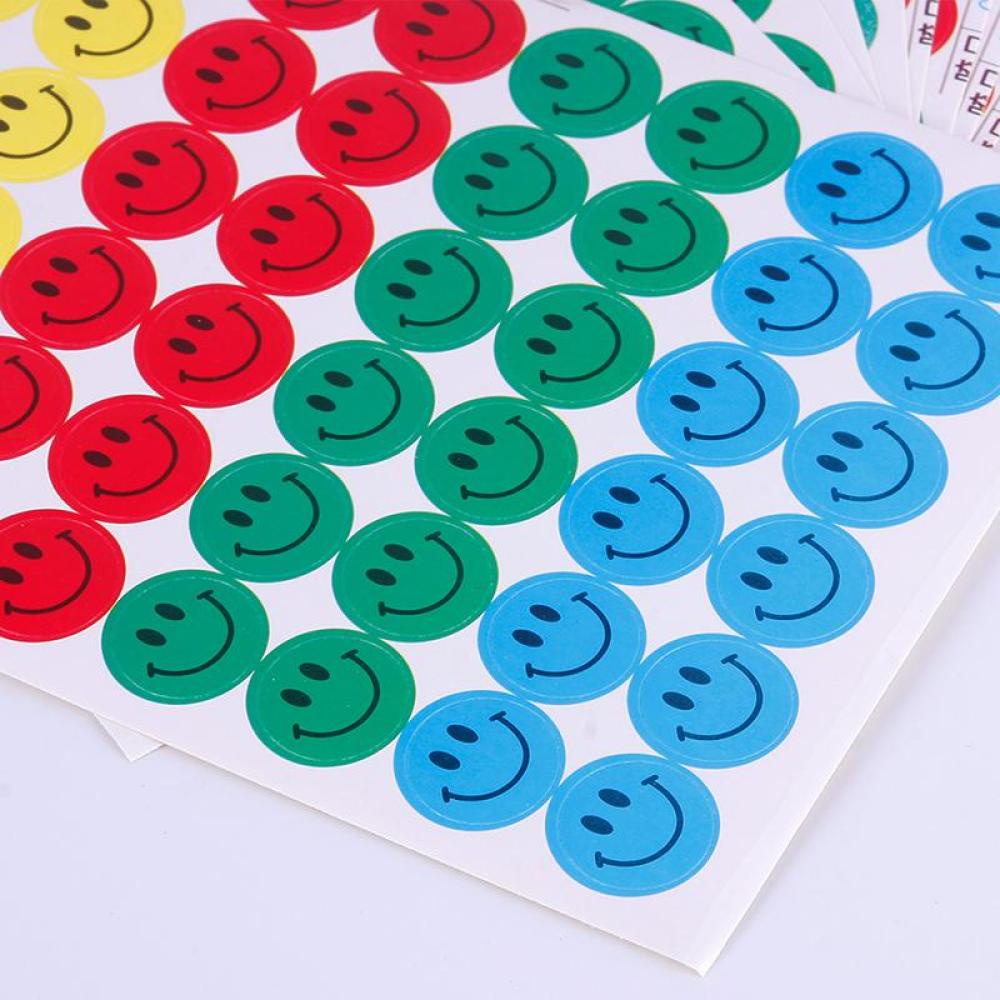 Timekey 540Pcs Stiker Penghargaan Anak Motif Smiley Face Untuk Guru Sekolah miss it A9K3