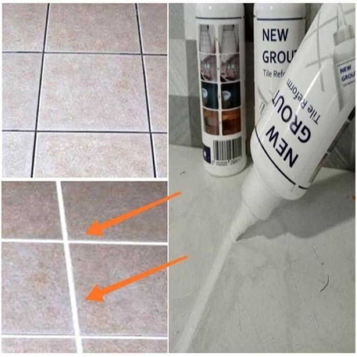 

Pengisi Nat Keramik Anti Jamur Dan Anti Bocor Praktis New Grout 250 Ml 046