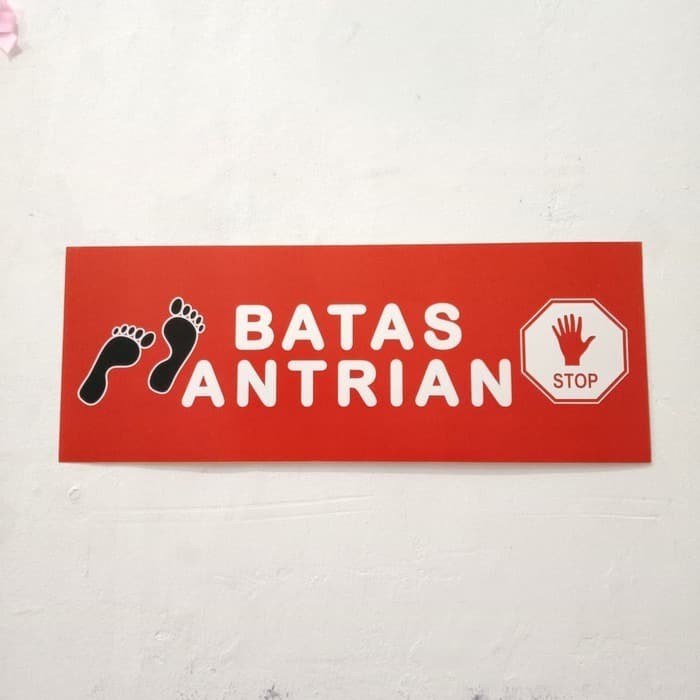 

STICKER BATAS AMAN ANTRIAN UKURAN 15X40CM