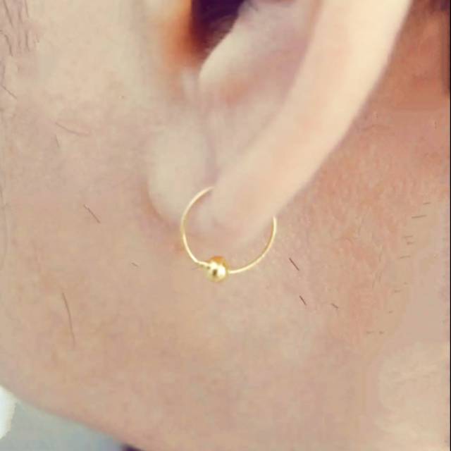 Anting Bulat Merica Emas kadar 700 70% Gold