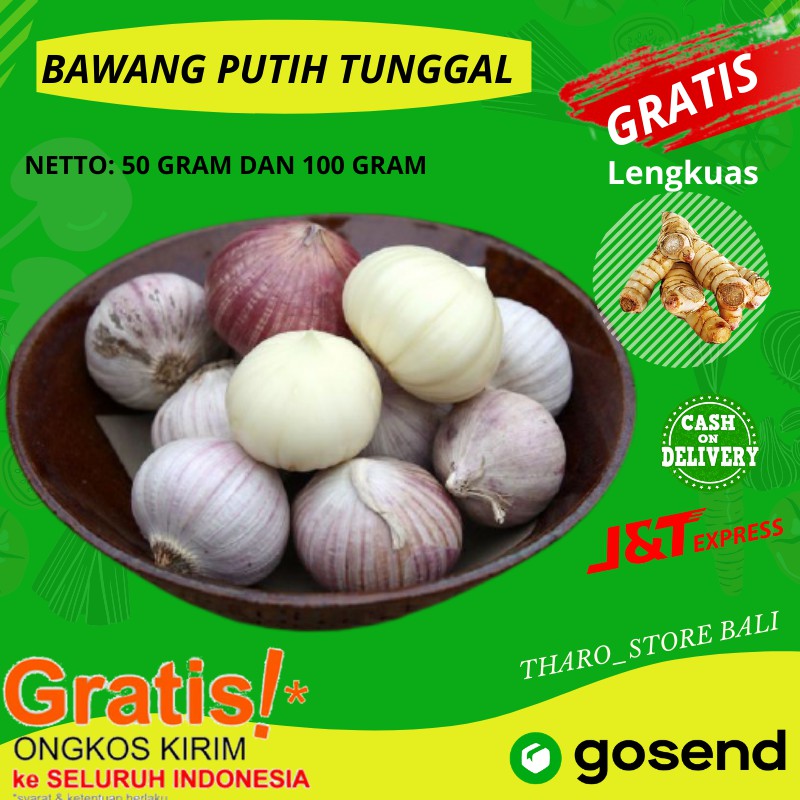 

BAWANG PUTIH 50 gram TUNGGAL LANANG GRATIS LENGKUAS OBAT TRADISIONAL STOREONLINETERMURAH BALI