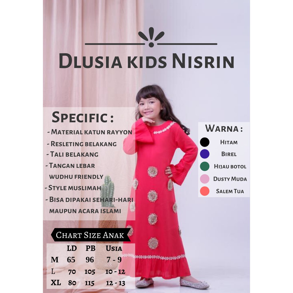 Daster Arab Nisrin Kids by Dlusia SL
