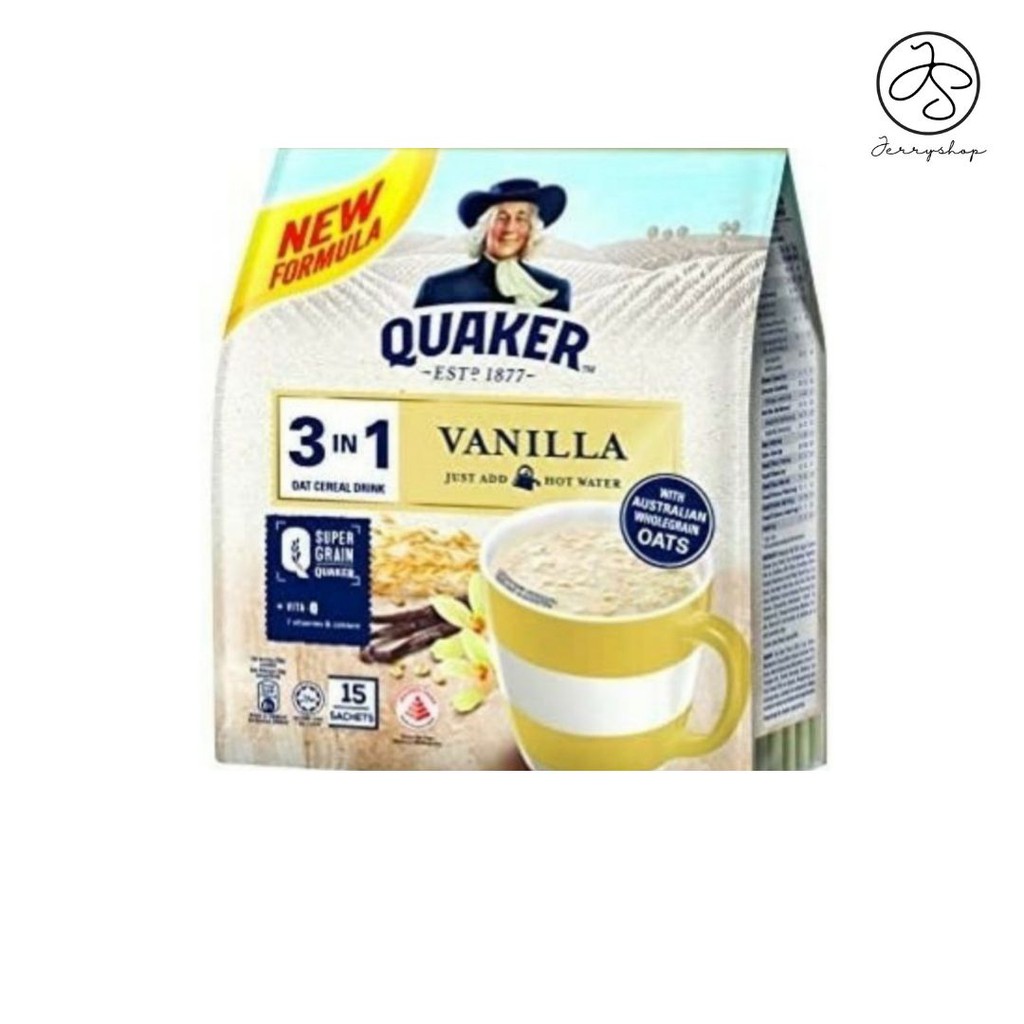 

CEREAL QUAKER OAT 3 IN 1 INSTANT SEREAL OATS ALL VARIAN MALAYSIA - VANILLA