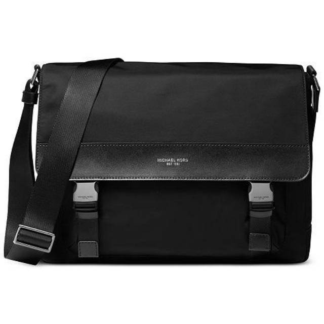 Tas Kerja Pria Michael Kors Kent Nylon Messenger Bag
