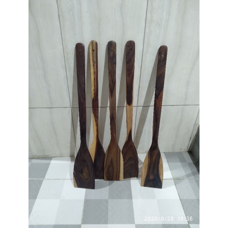 SUTIL / SENDOK / SODET / SPATULA KAYU SONOKELING P60 JUMBO