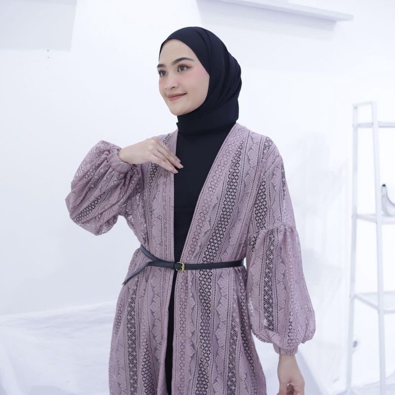 Kardigan brukat/promo long outer brukat/outer Cardi wanita terlaris