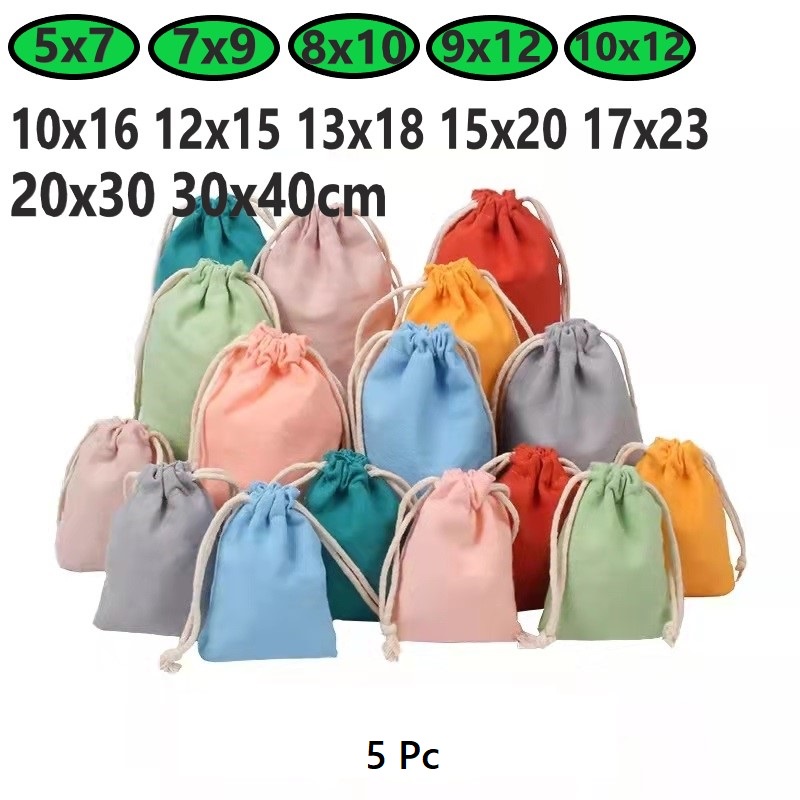 Pouch serut drawstring / pouch beludru Velvet Suede / bludru premium Tanpa kuncup warna Harga/5Pc