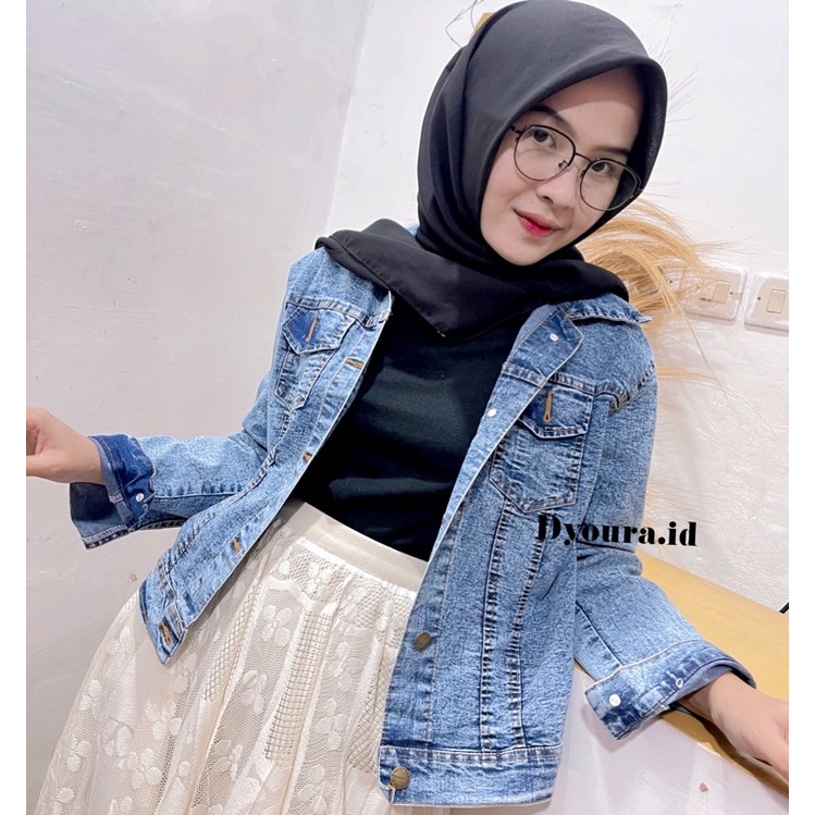 (ORIGINAL) Oversize Alabama jacket jeans / jaket jeans wanita bangkok/ JAKET EVA JAYA