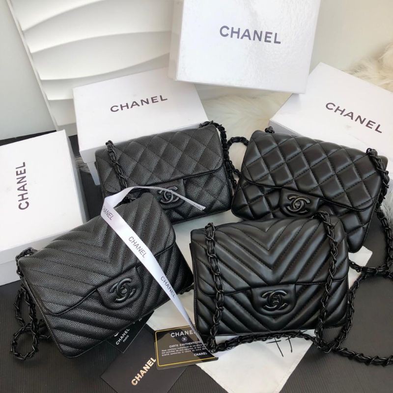 CHANEL CLASSIC BABY SO BLACK FREE BOX