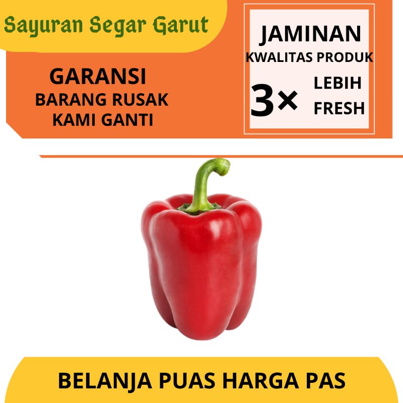 

Paprika Merah Super Segar Fresh Murah Per Satuan by Sayuran Segar Garut