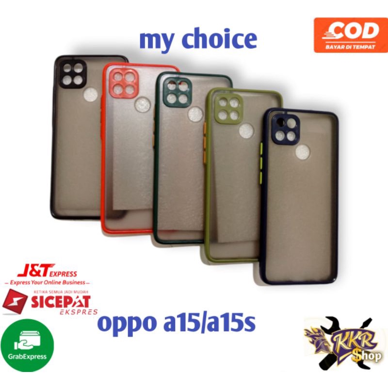 case oppo a15/a15s my choice + ring pelindung camera