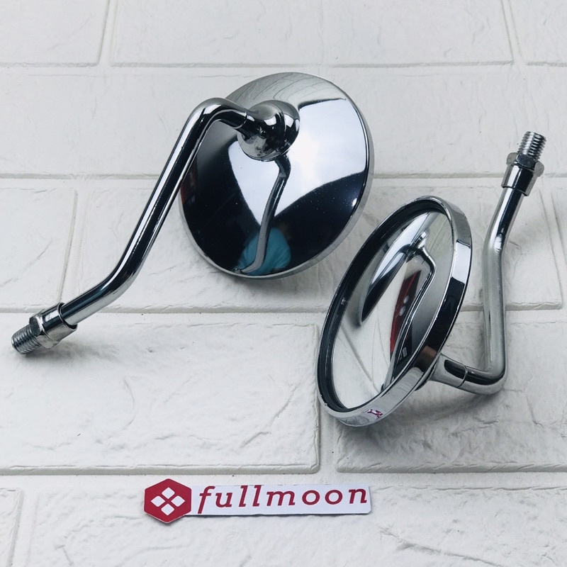 spion bulat retro crom kaca cembung