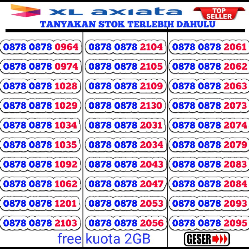 Nomor Cantik XL axiata ~ No Cantik XL