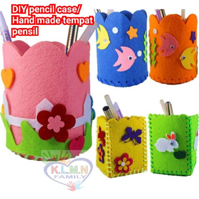 Diy Pencil Case Holder Handmade Tempat Pensil Craft Kit Shopee Indonesia